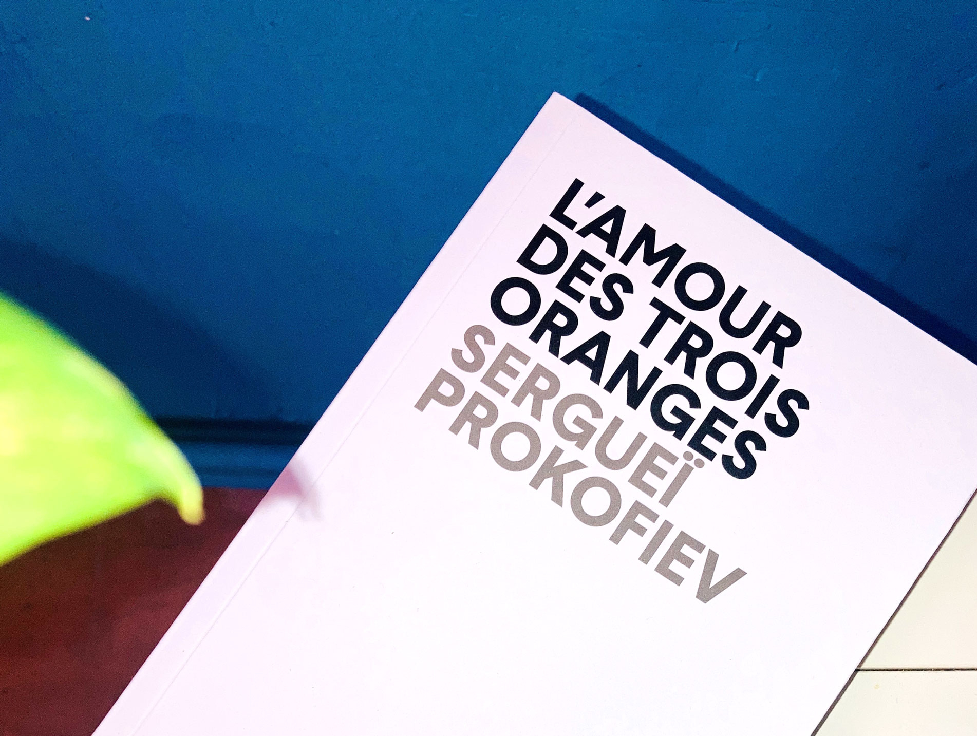 Opéra de Lyon, livret-programme, "L'Amour des trois oranges"